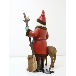 Figurka Mikołaj i zwierzęta dekoracja świąteczna